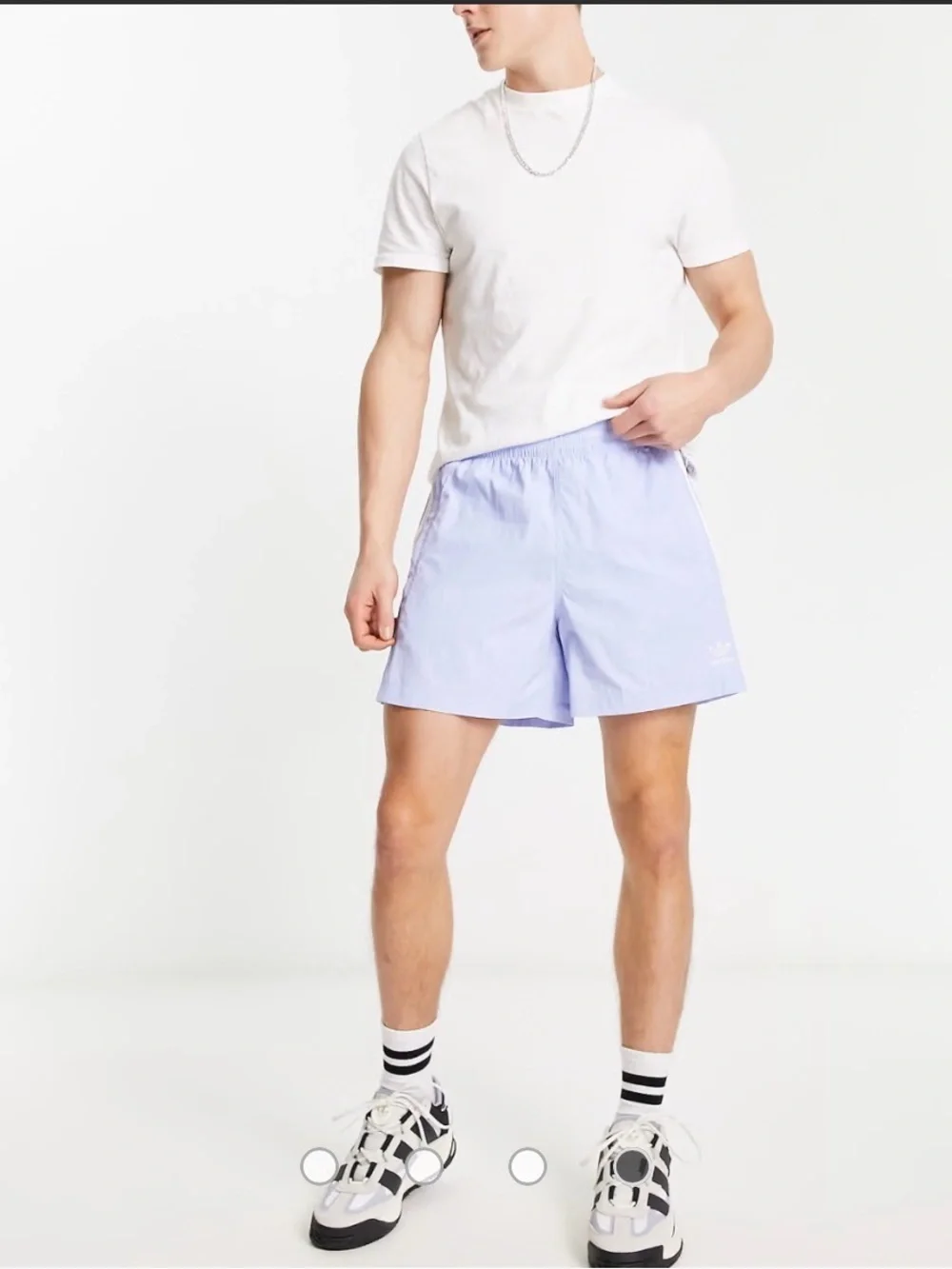 adidas Men's Light Lavender Athletic Shorts